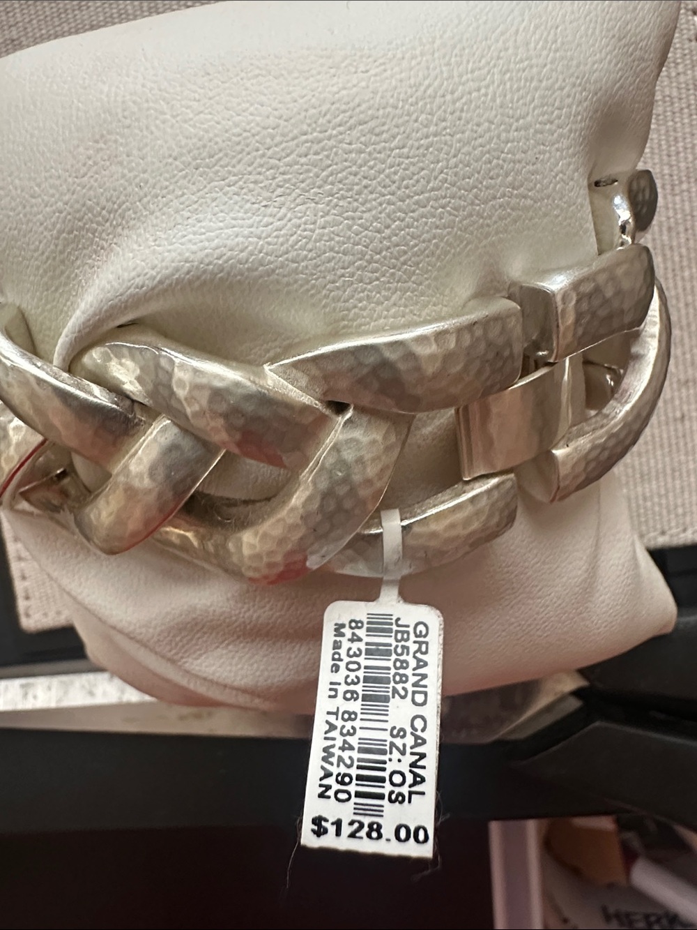 Brighton Silver-Tone Chunky Braided Link Bracelet - Picture 2 of 2